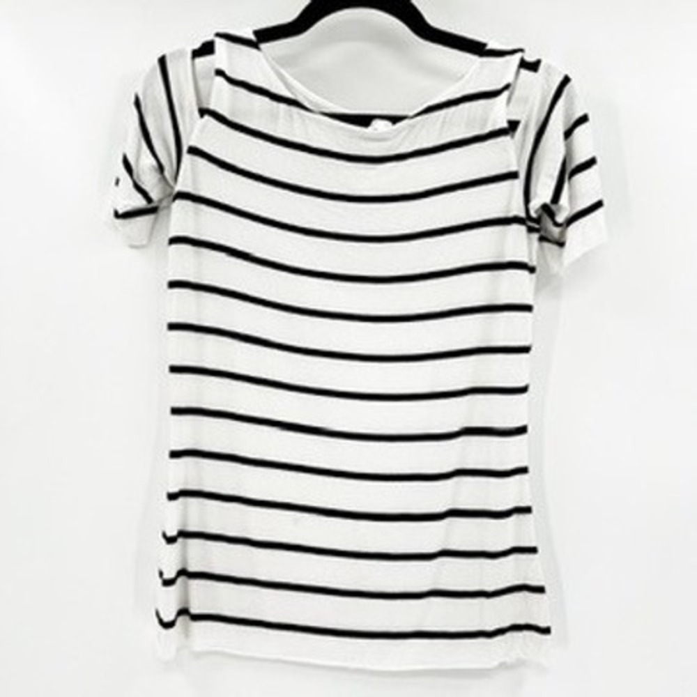BAILEY 44 Womens Striped Cold Shoulder Boat Neck Tunic Top Medium‎